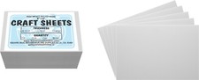 White Flex Plasticard Polystyrene Craft Sheets - 4"x6" - .030" thick - 100 Pack