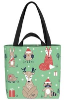 Tiere Weihnachten Kinder Tasche Eule Fuchs Hase Reh Rentier Kinder Winter Schne