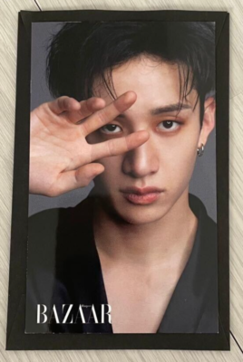 StrayKids Bang Chan Harper's BAZAAR Official photocard Magazine