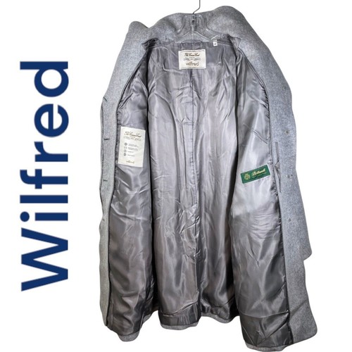 WILFRED ARITZIA The Cocoon Wool Cashmere Dress Coat Longline Heather Gray, Large - Picture 3 of 8
