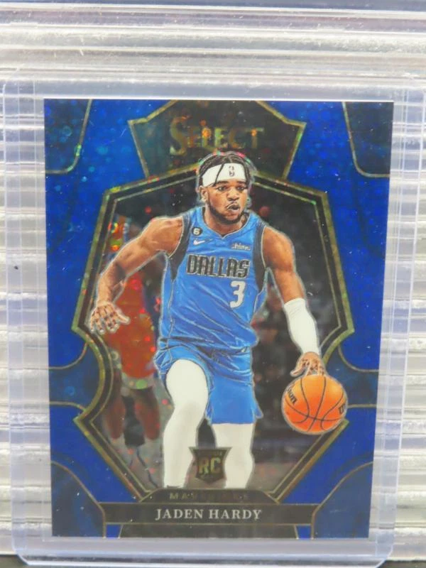 2022-23 Select Jaden Hardy Premier Level Blue Disco Prizm Rookie RC #03/25