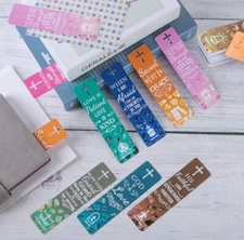 Religious Bookmarks with Bible Verse, Inspirational Christian, Faith, Jesus, God