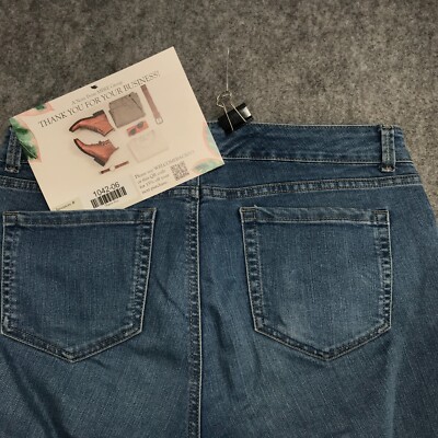 Jean Femme Old Navy Rockstar Super Skinny Bleu Marine Taille Haute Taille 16 - Occasion Très Bon état