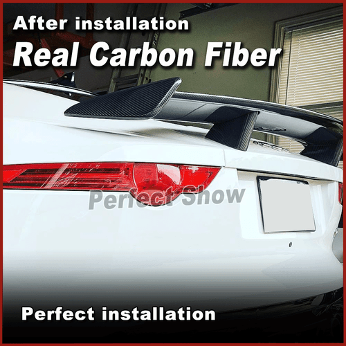 For Jaguar F-TYPE SVR Coupe 2014-2018 REAL Carbon Fiber Rear Trunk Wing Spoiler - Picture 6 of 13