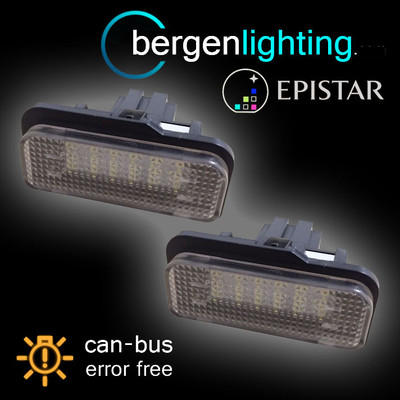 FÜR MERCEDES C E KLASSE KOMBI CLK SLK KLASSE 18 LED KENNZEICHENLEUCHTEN