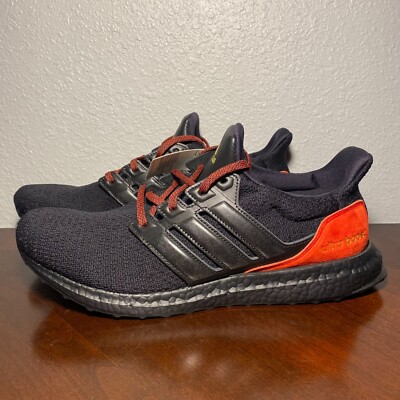 Adidas UltraBoost DNA Men's 11.5 Sneaker Black Red Running Gym Shoes FW4899