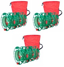 Simple Living 715213-S 3 Pack Christmas Light Set Storage Reels Bag - 3 Pack