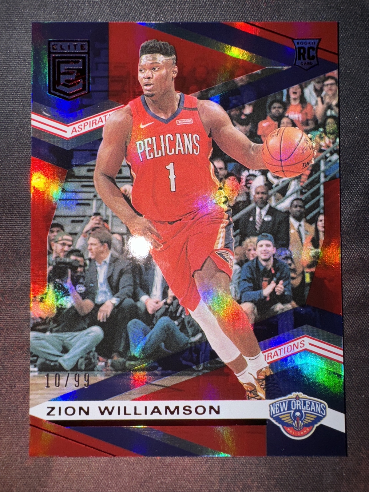 Zion Williamson Aspirations Rookie Parallel /99 RC 2019-20 Donruss Elite Panini