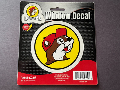 BUC-EE'S BUC EES 4 INCH WINDOW DECAL + BONUS DECAL READ DESCRIPTION