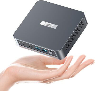 WI-6 Mini PC,Intel Alder Lake N95(3.4 GHz) Mini Computer, 8GB RAM 256GB M.2