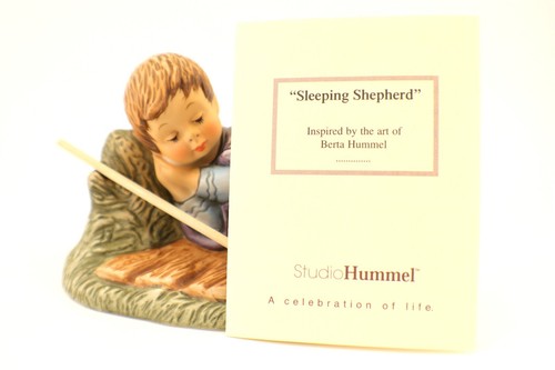 Berta Hummel Nativity SLEEPING SHEPHERD PHEASANT & OX Goebel Set 3 Figurines Box - Picture 8 of 20