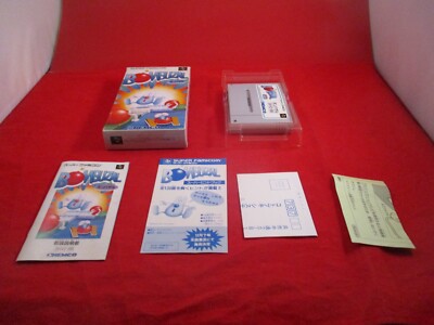 Bombuzal Super Famicom (Japan) COMPLETE w/ Box manual game WORKS! US SELLER