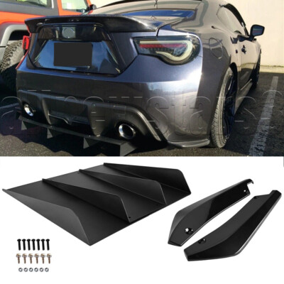 For Scion FRS Rear 4 Fins Diffuser + Rear Spats Splitter Bumper Spoiler ...