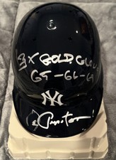 🔥JOE PEPITONE NEW YORK YANKEES SIGNED AUTO RIDDELL MINI HELMET STEINER HOLO.