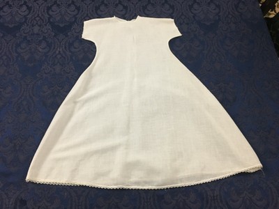linen christening gown
