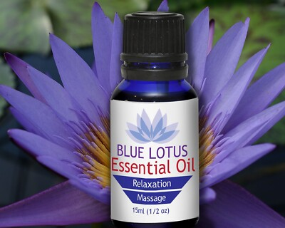 #ad Blue Lotus Essential Oil Pure 15ml ships fast from Atlanta $14.95