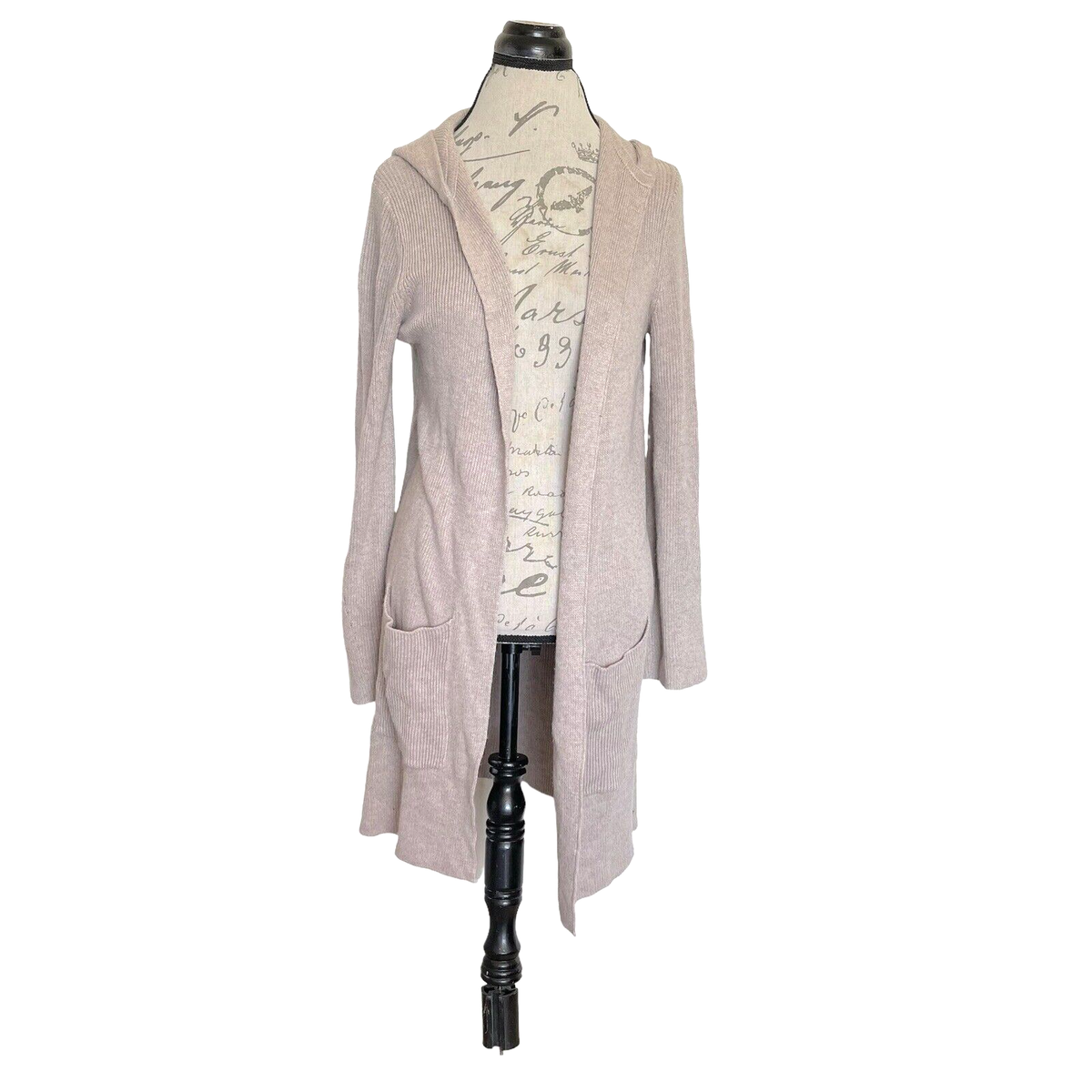 EDC Esprit Womens Sweater Cardigan Sz Small Open Ribbed Hoodie