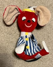 R. DAKIN DREAM PETS MIDNIGHT MOUSE 731 RED VINTAGE STUFFED HARD PLUSH w/ TAG