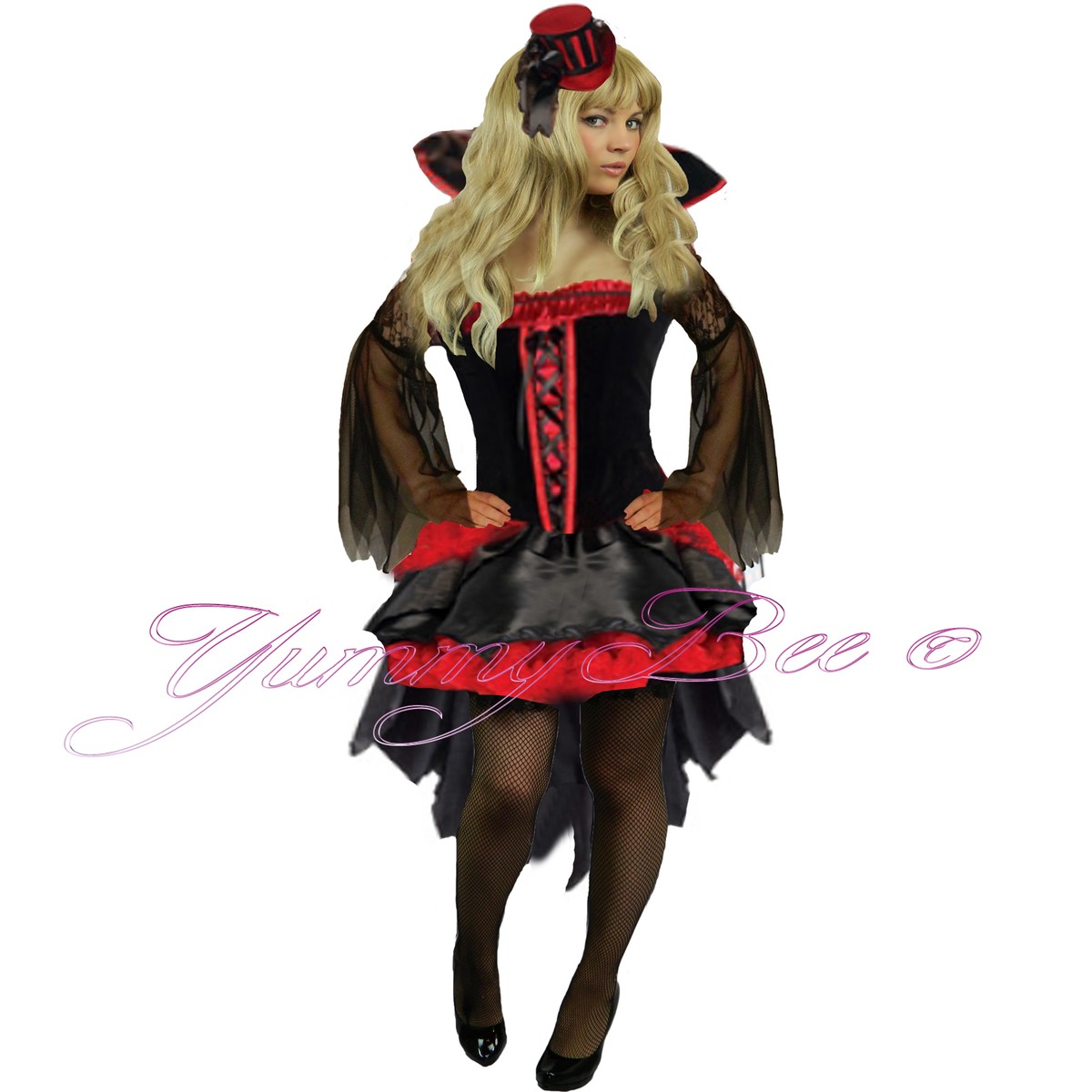 Ciao Red Witch Hexenkostüm Für Mädchen, Größe 7–9 Jahre, Inkl. Kleid Und Hut, Für Halloween & Karneval