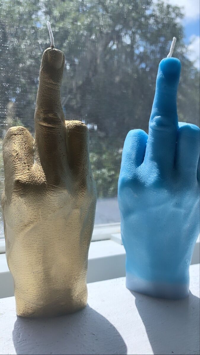 F**k you candle - Middle Finger/Custom/Candle/customize/sculpture