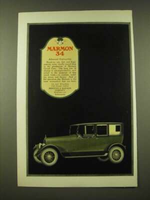 1918 Marmon 34 Closed Car Ad