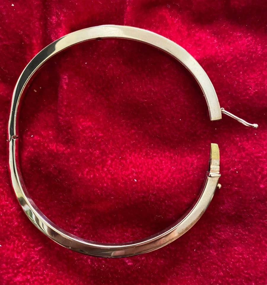 Brazalete Roberto Coin 0,20 quilates diamante oro rosa 18 quilates ondulado 11 gr Foto 4 de 4