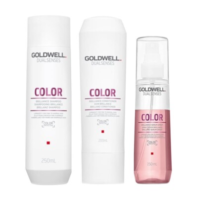 Set Für Coloriertes Haar GOLDWELL Kit DS Color Shampoo Und Conditioner Und Spray