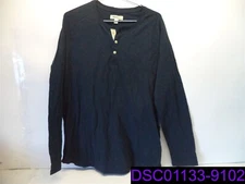 NWOT Goodthreads Men's Size XL Long Sleeve Henley Blue