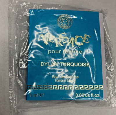 Versace Dylan Turquoise Pour Femme Edt 1ml .03 oz Sample Spray Travel Sz B18
