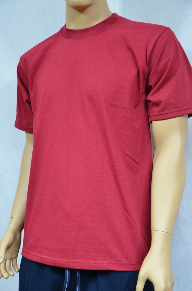 1 Pro Club Nueva Camiseta Peso Pesado Camiseta Color Liso En Blanco S-7XL Proclub Cuello Redondo Foto 4 de 4