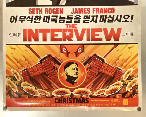 The Interview 27" x 40" Original Movie Poster DS 2014 Seth Rogen James Franco - Picture 4 of 7
