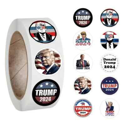 2024 Donald Trump Stickers Sticker Roll nice small stickers 500Pcs | eBay