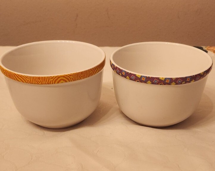 2 Vintage Kellogg's Tony The Tiger, Corny The Hen, Ceramic Cereal Bowls