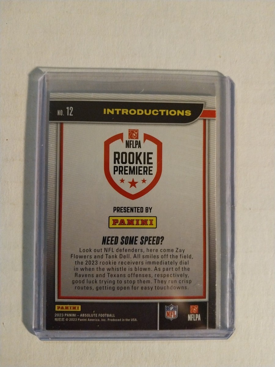 Zay Flowers And Tank Dell Need Some Speed? 2023 Panini