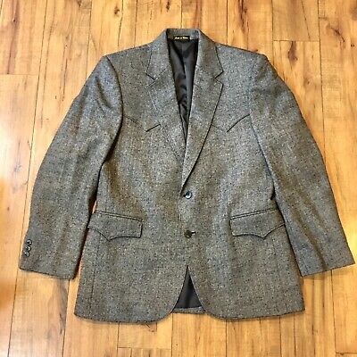 CIRCLE S Gray Wool Western Yoke Blazer ~ Rockabilly Jacket CIRCLE S Gray Wool Western Yoke Blazer ~ Rockabilly Jacket