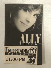 Ally Sheedy Entertainment Tonight Vintage Print Ad TV Advert TPA23