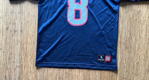 VINTAGE Houston Texans Jersey Youth Large - David Carr #8 - Navy Blue - Reebok - Picture 9 of 11