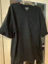 Duluth Trading Co. Longtail T front pocket T Shirt Men's XL 100 cotton black