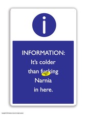 Brainbox Candy Narnia fridge magnet funny rude joke cheap gift birthday present