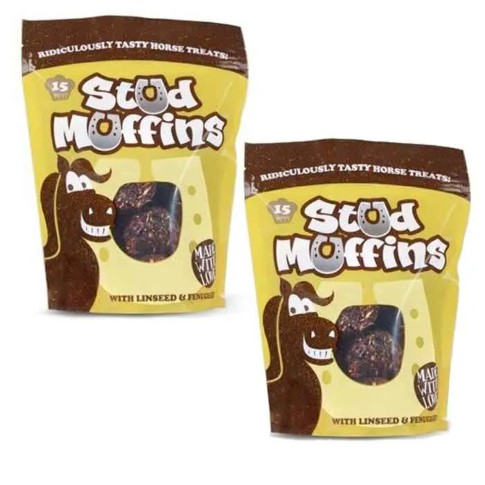 Stud Muffins Horse Treats 15 pack x 2. 30 Treats Total With Linseed