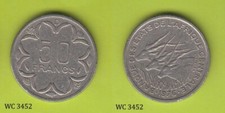 Central African States 50 Francs CFA 1976 D (Gabon) Coin