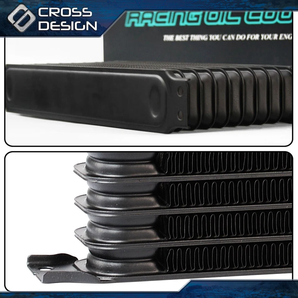 Motor AN10 de 10 filas apto para enfriador de aceite de transmisión universal + kit adaptador de filtro Foto 3 de 4