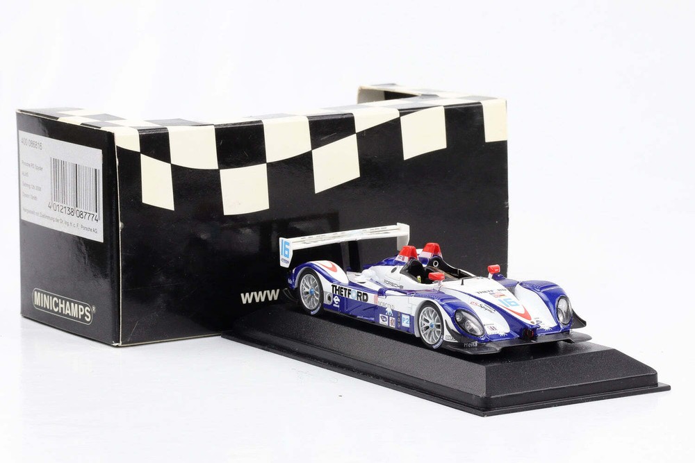 1:43 Minichamps Porsche RS Spyder Alms 12h Serbring 2008 Dyson Smith #16