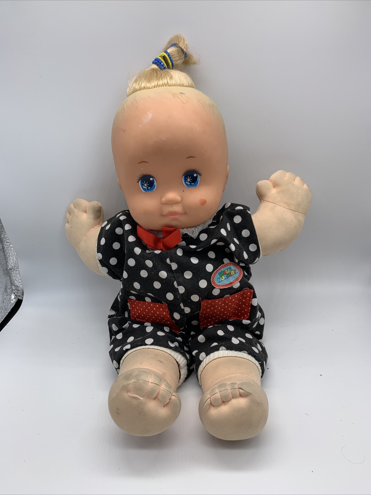 3 VINTAGE MATTEL MAGIC NURSERY Baby Dolls 1989 Original Clothes, Need Cleaning