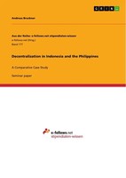 Andreas Bruckner | Decentralization In Indonesia And The Philippines | Buch