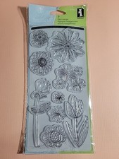 INKADINKADO Clear Stamps Doodle Flowers Daisies Tulips Rose