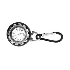 For Hiking Climbing Alloy Backpack Clip-on Carabiner Quartz Pocket Watch er