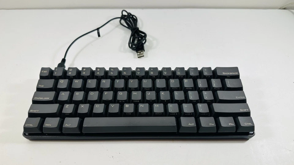 VORTEX POK3R Black Keyboard Model VTG-6100-Tested Working Computer Gaming Black - Image 2 of 4