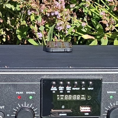 SPL 50 Verstärker   Audio-Verstärker mit Frontpanel und Regler MP3 USB SD Radio 