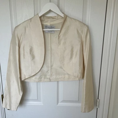 Vintage Vittorio Rosato Harvey Nichols Silk Bolero Jacket Fits Uk 8/12 - Image 1 of 4